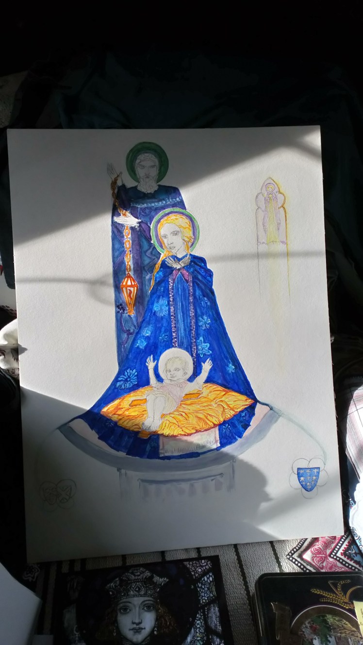 Mantle, Watercolour by Andrea Connolly